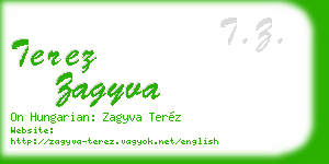 terez zagyva business card